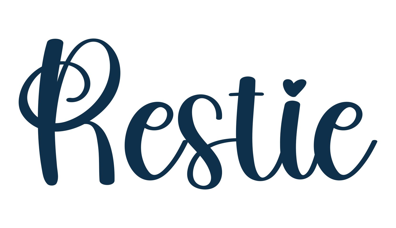 Restie, calligraphy font preview