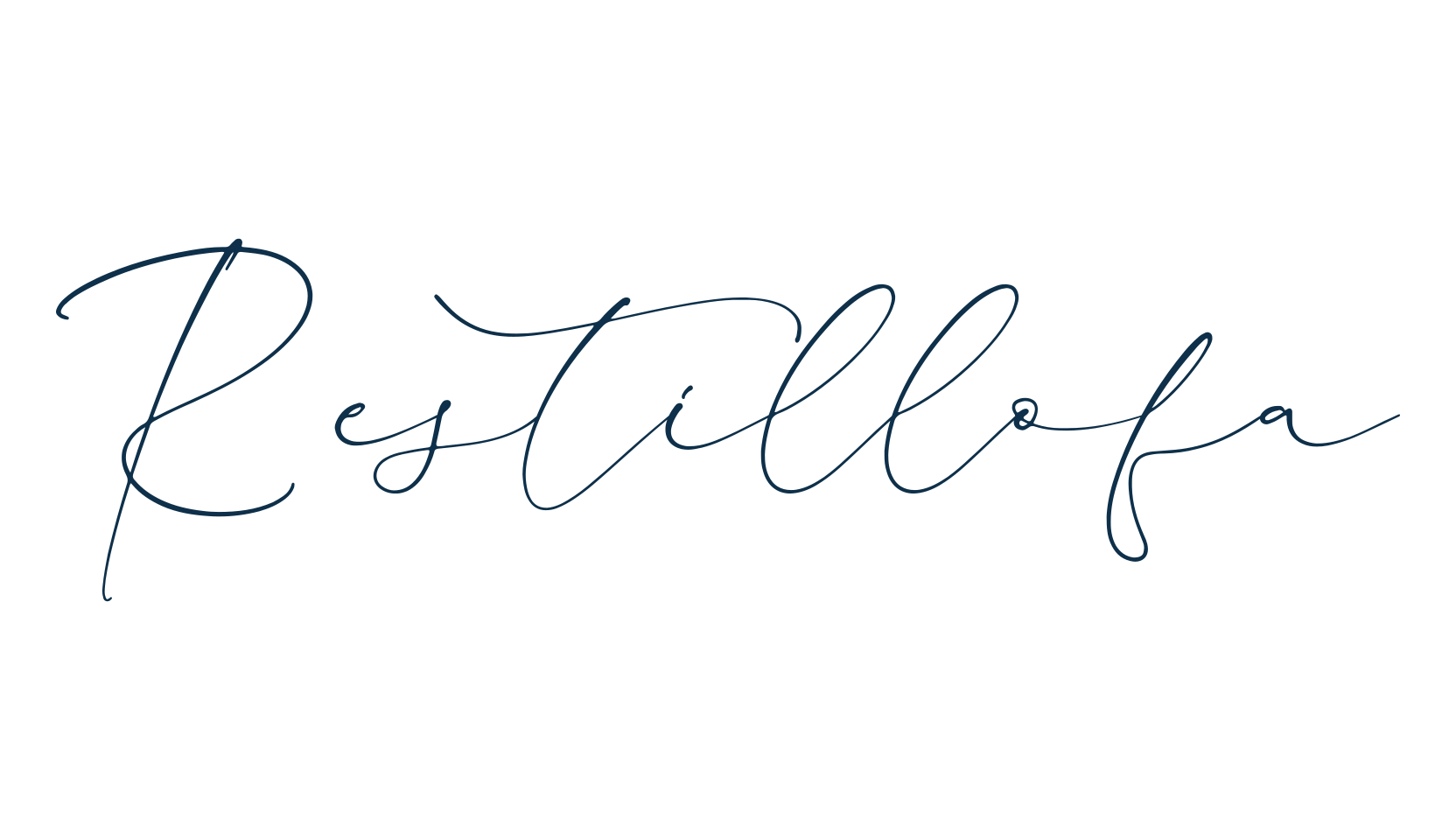 Restillofa, handwriting font preview