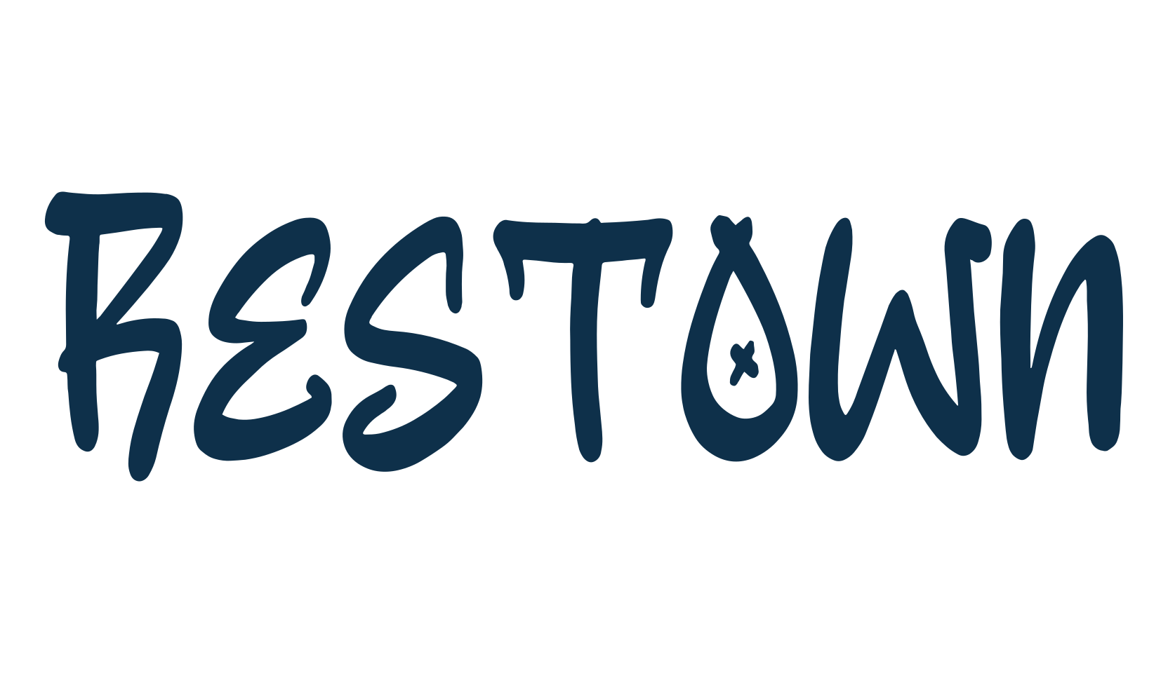 Restown, graffiti font preview
