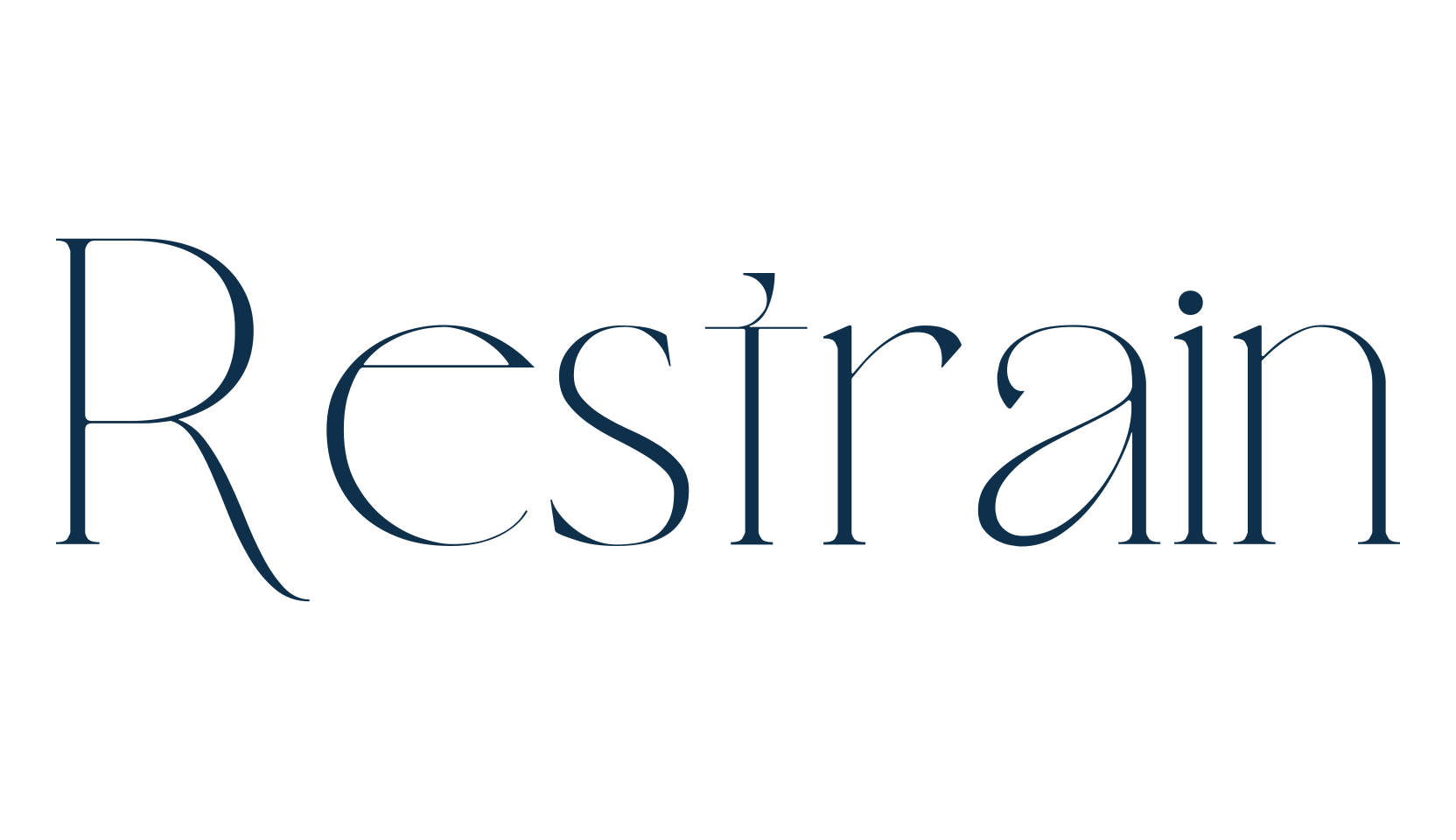 Restrain, basic serif font preview