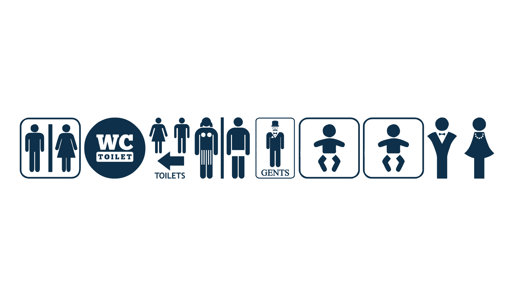 Restroom (restroom), display market font preview