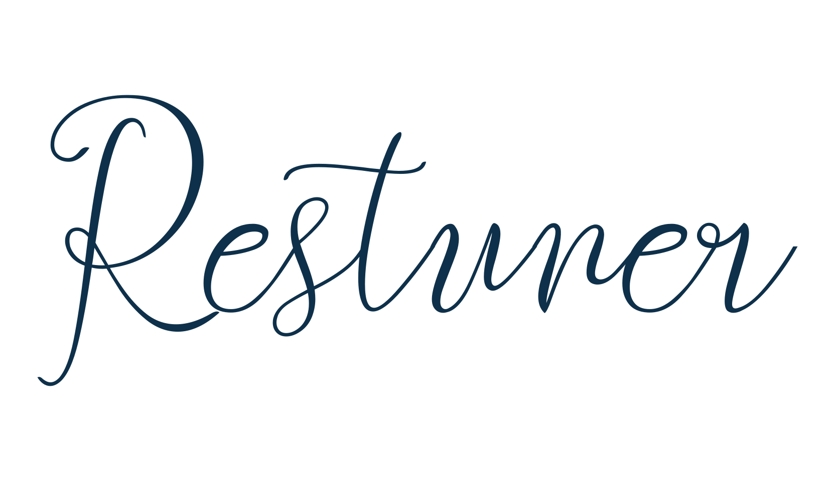 Restuner, script calligraphy fancy decorative font preview