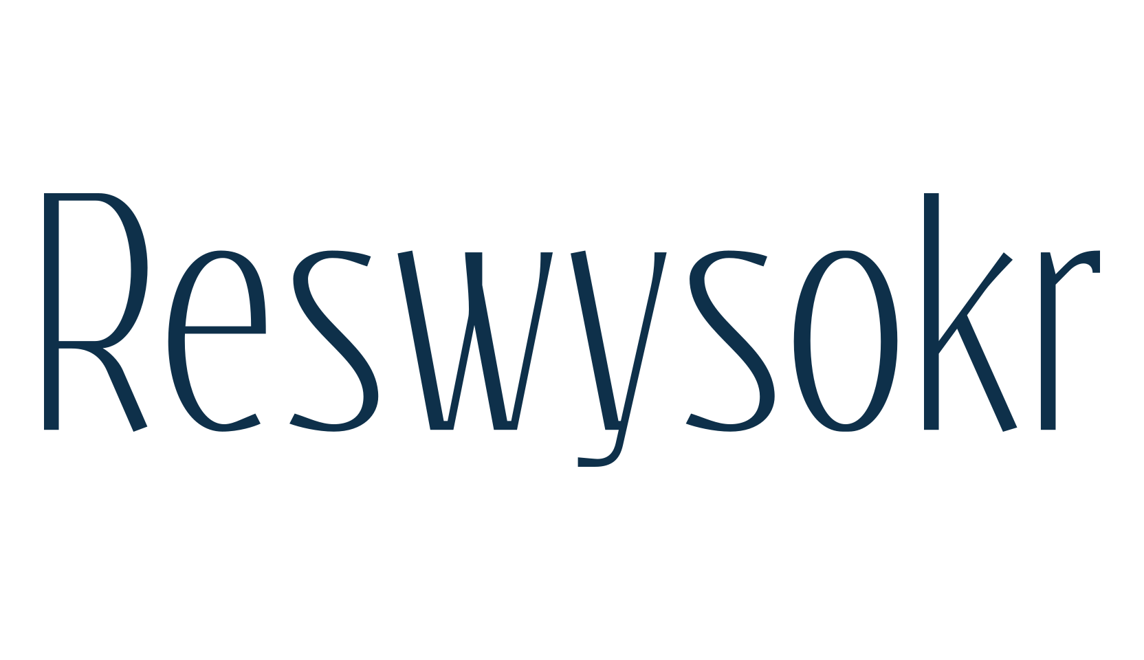 Reswysokr, sans serif font preview