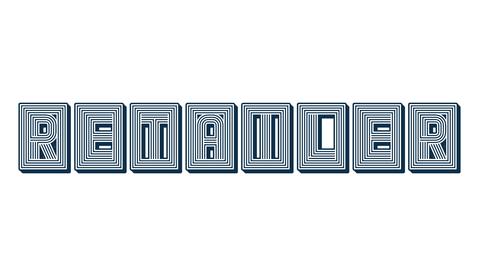 Retailer, various font preview