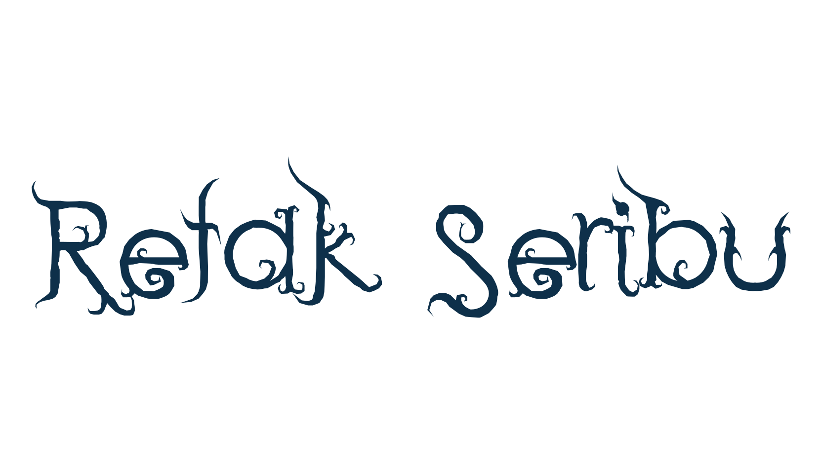 Retak Seribu, various font preview