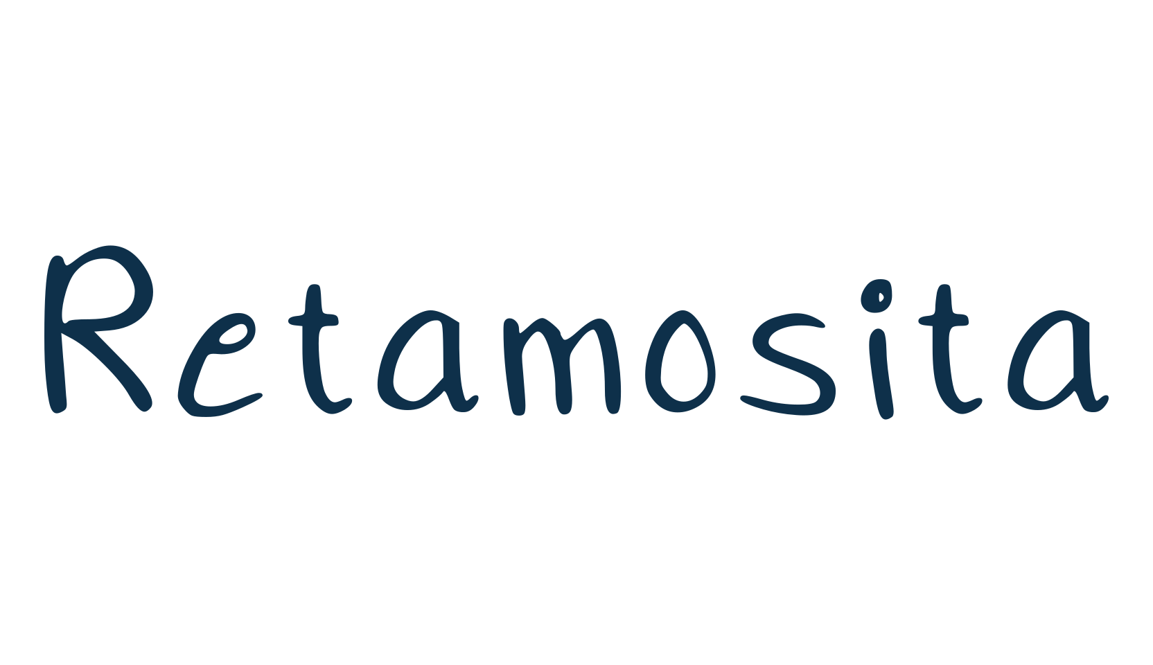 Retamosita, handwriting font preview