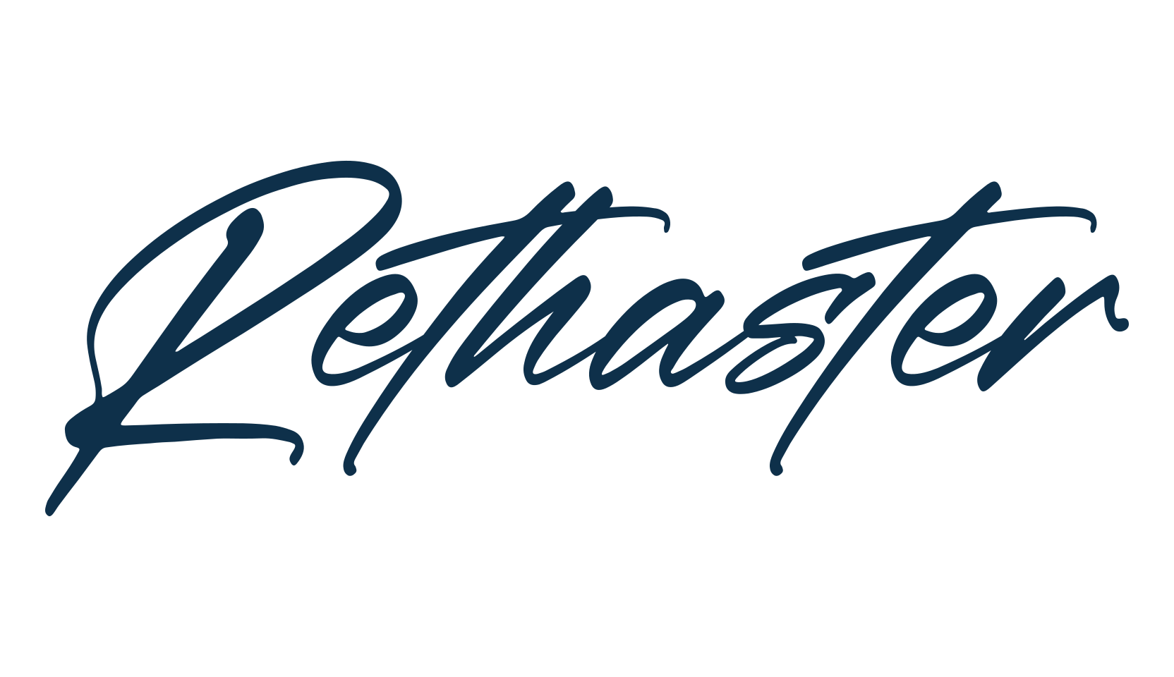 Rethaster, calligraphy font preview
