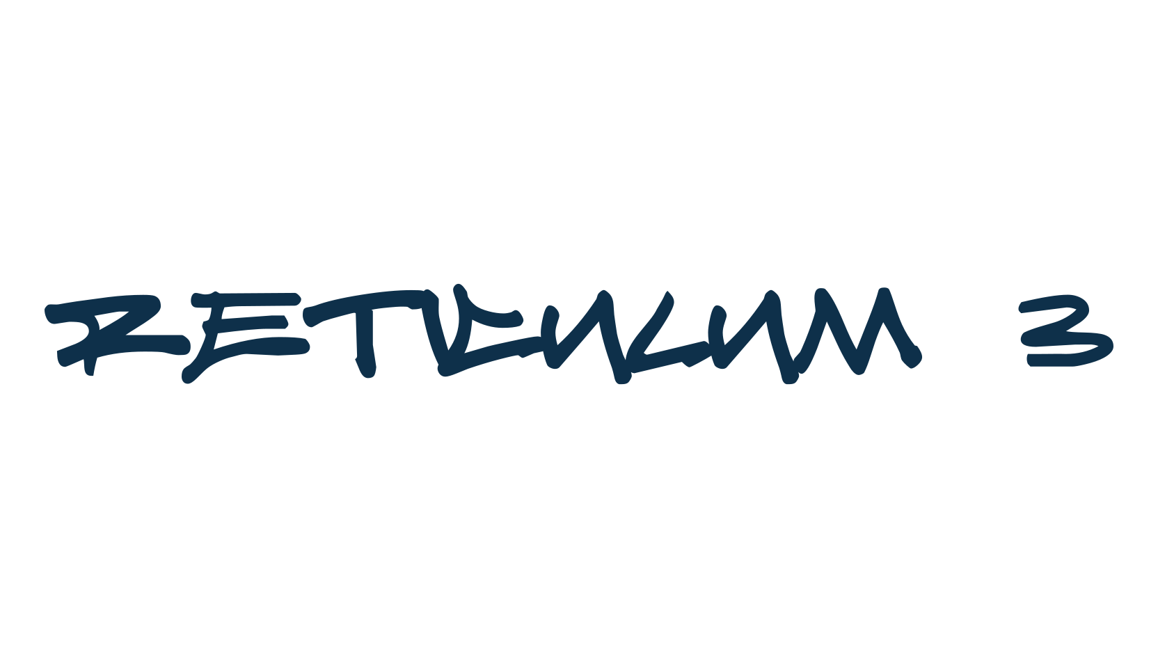 Reticulum 3, graffiti font preview