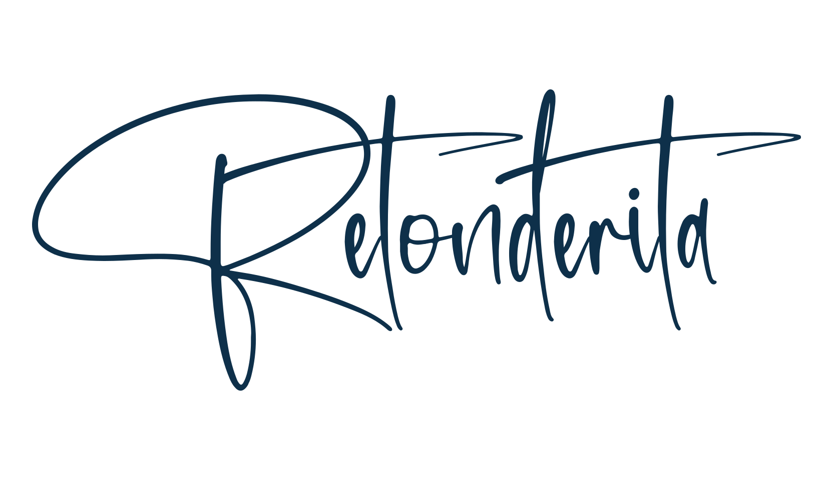 Retonderita, handwriting font preview