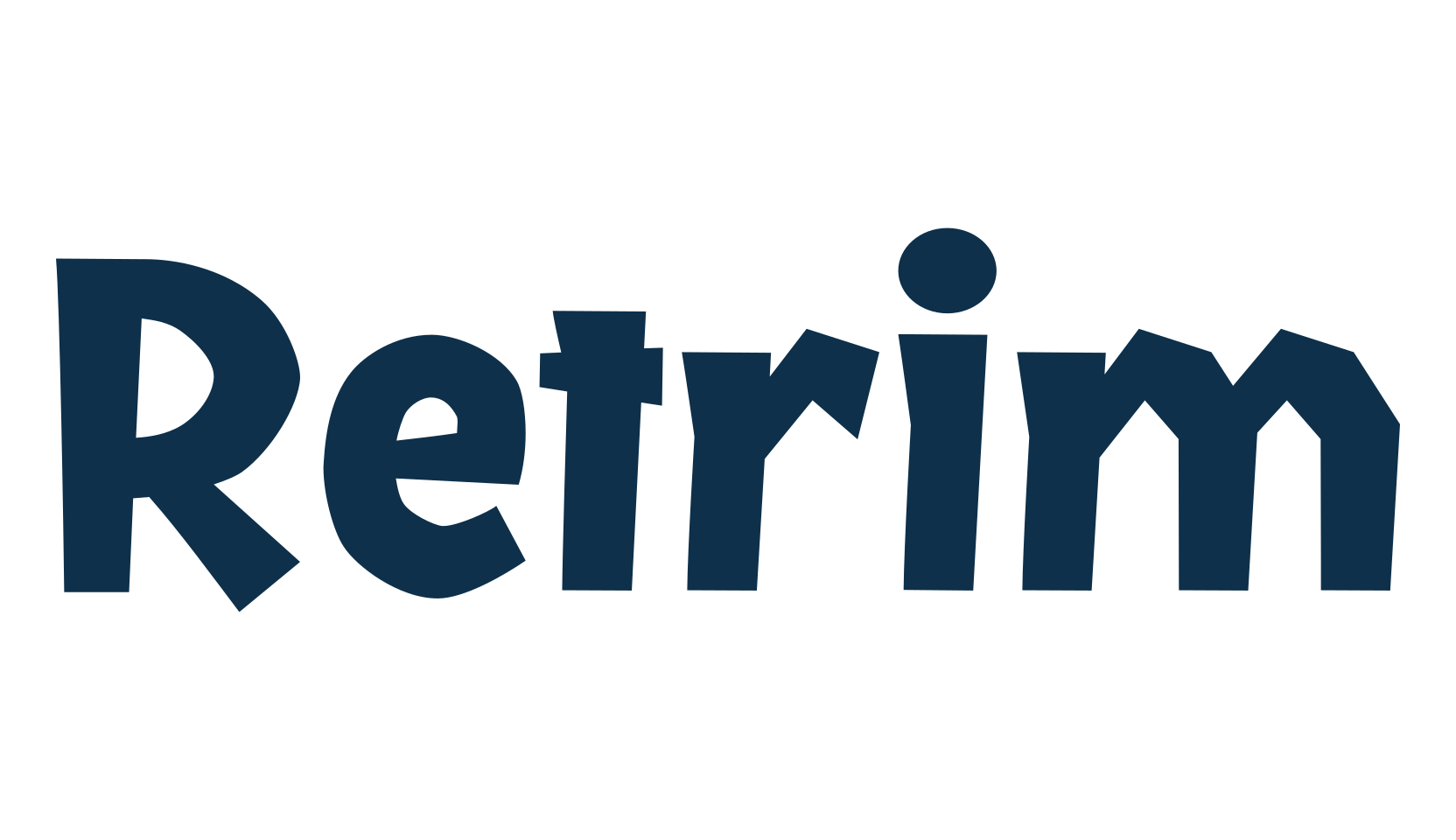 Retrim, cartoon font preview