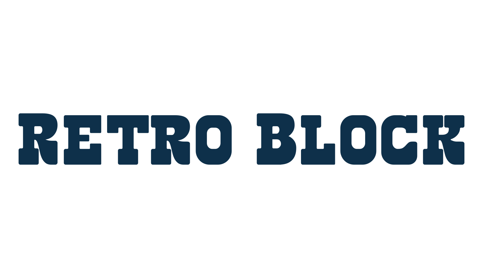 Retro Block, fancy western decorative font preview