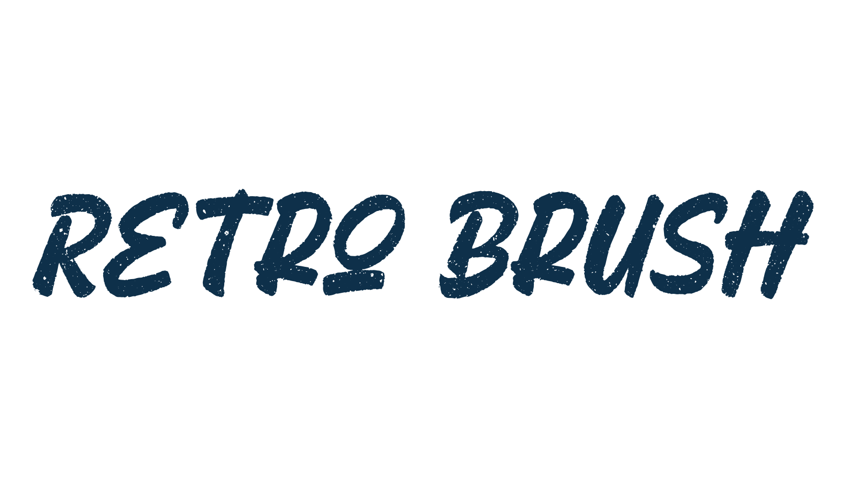 Retro Brush, script brush fancy decorative calligraphy font preview