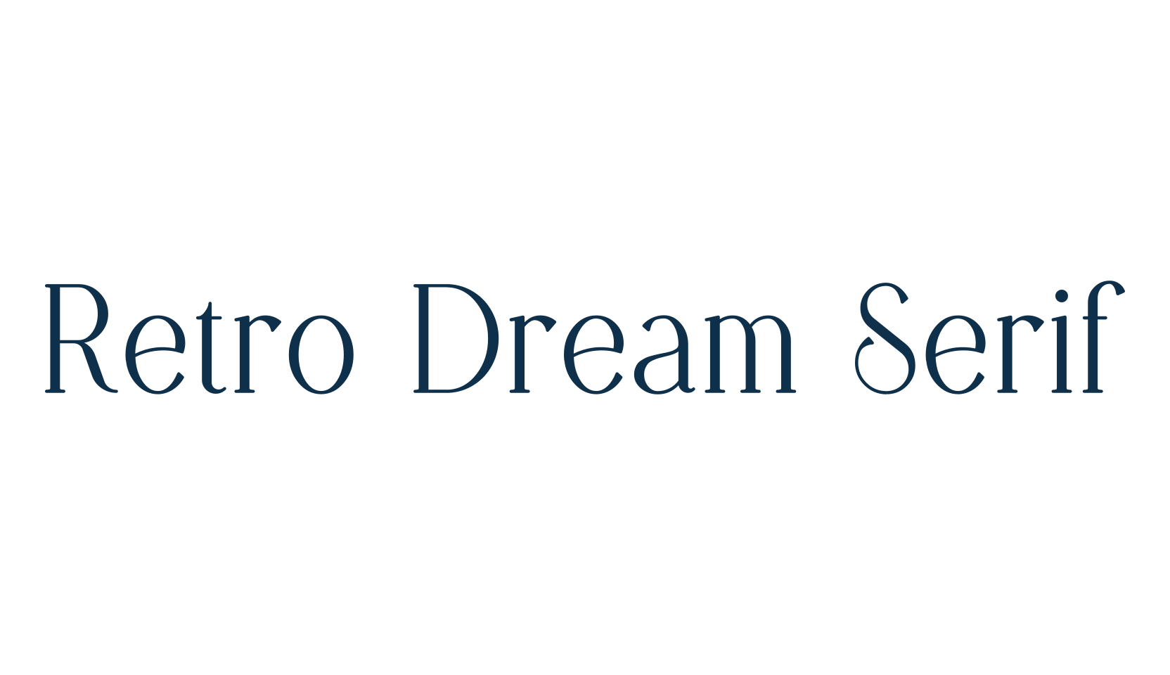 Retro Dream Serif, basic serif font preview
