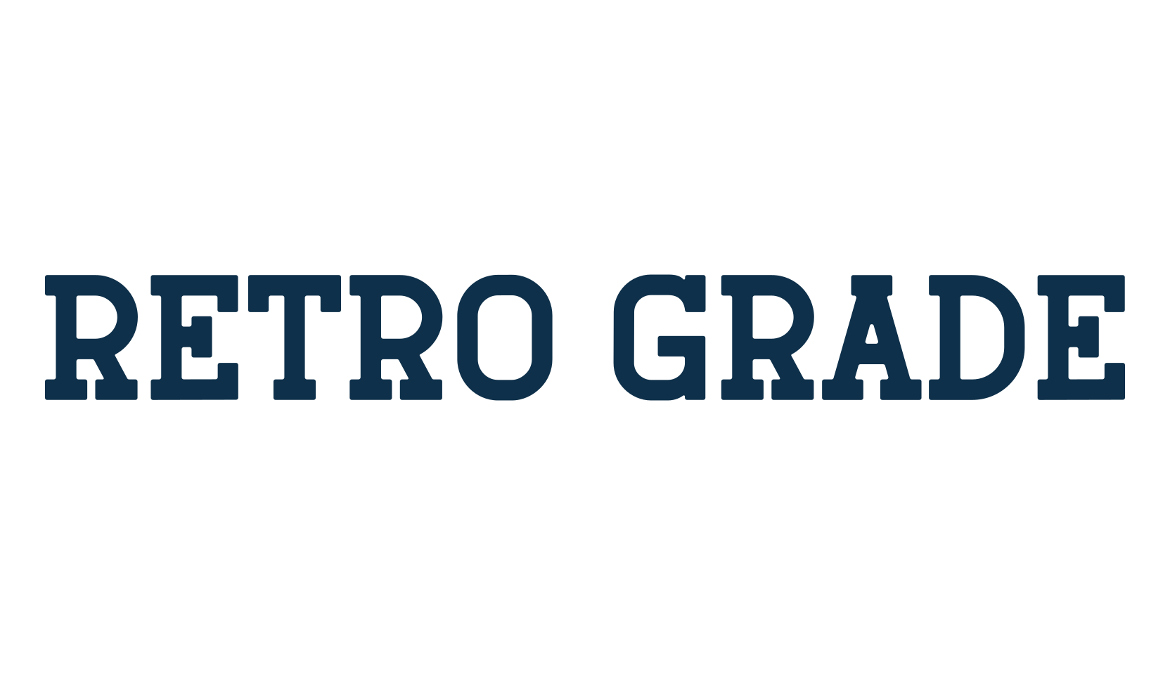 Retro Grade, retro font preview