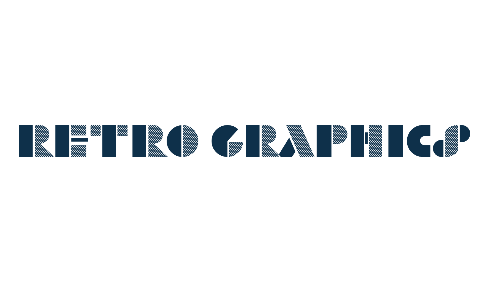 Retro Graphics, fancy retro decorative font preview