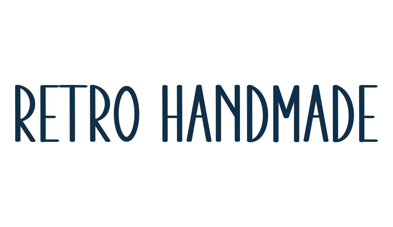 Retro Handmade, various font preview