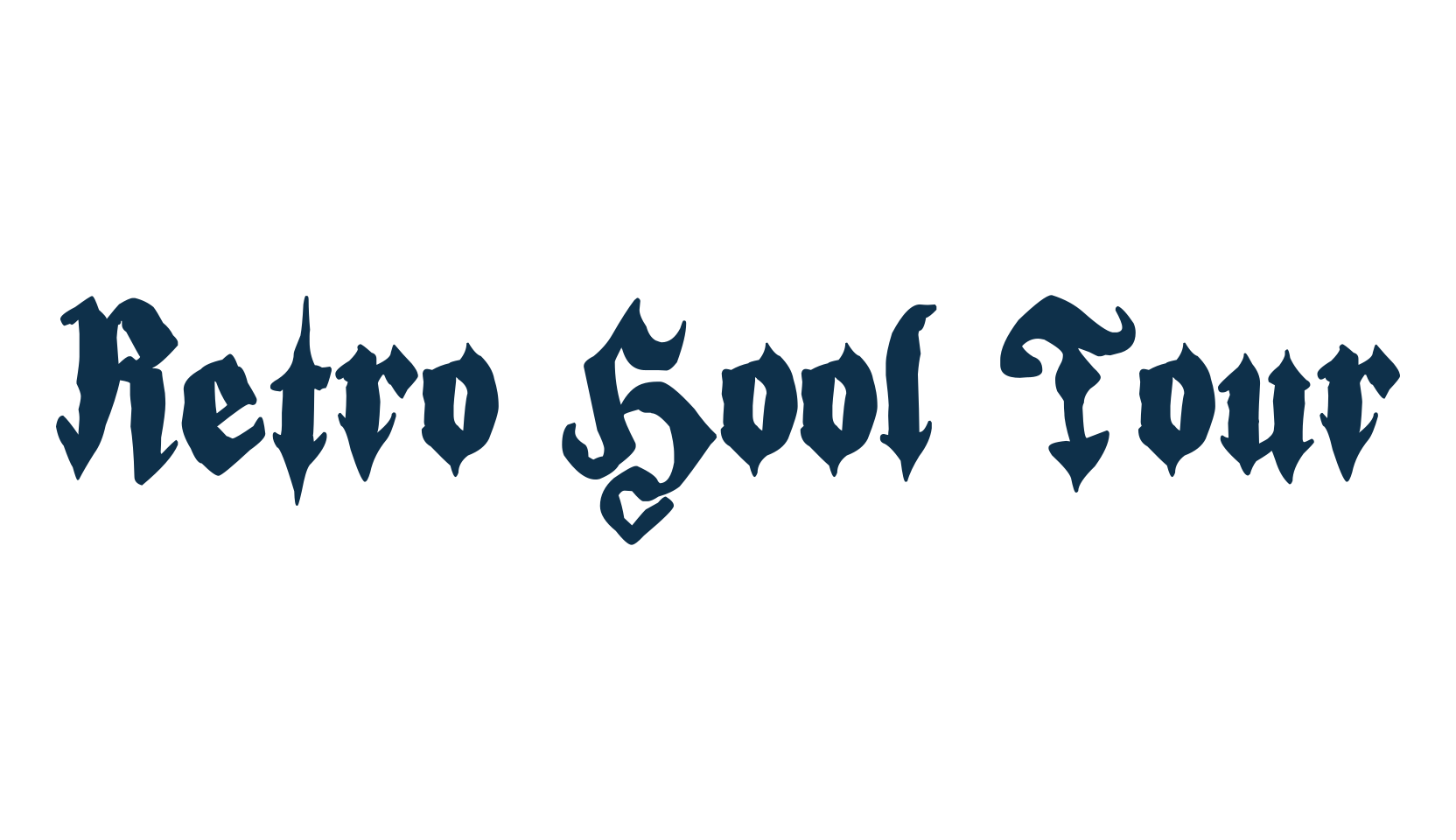 Retro Hool Tour, modern font preview