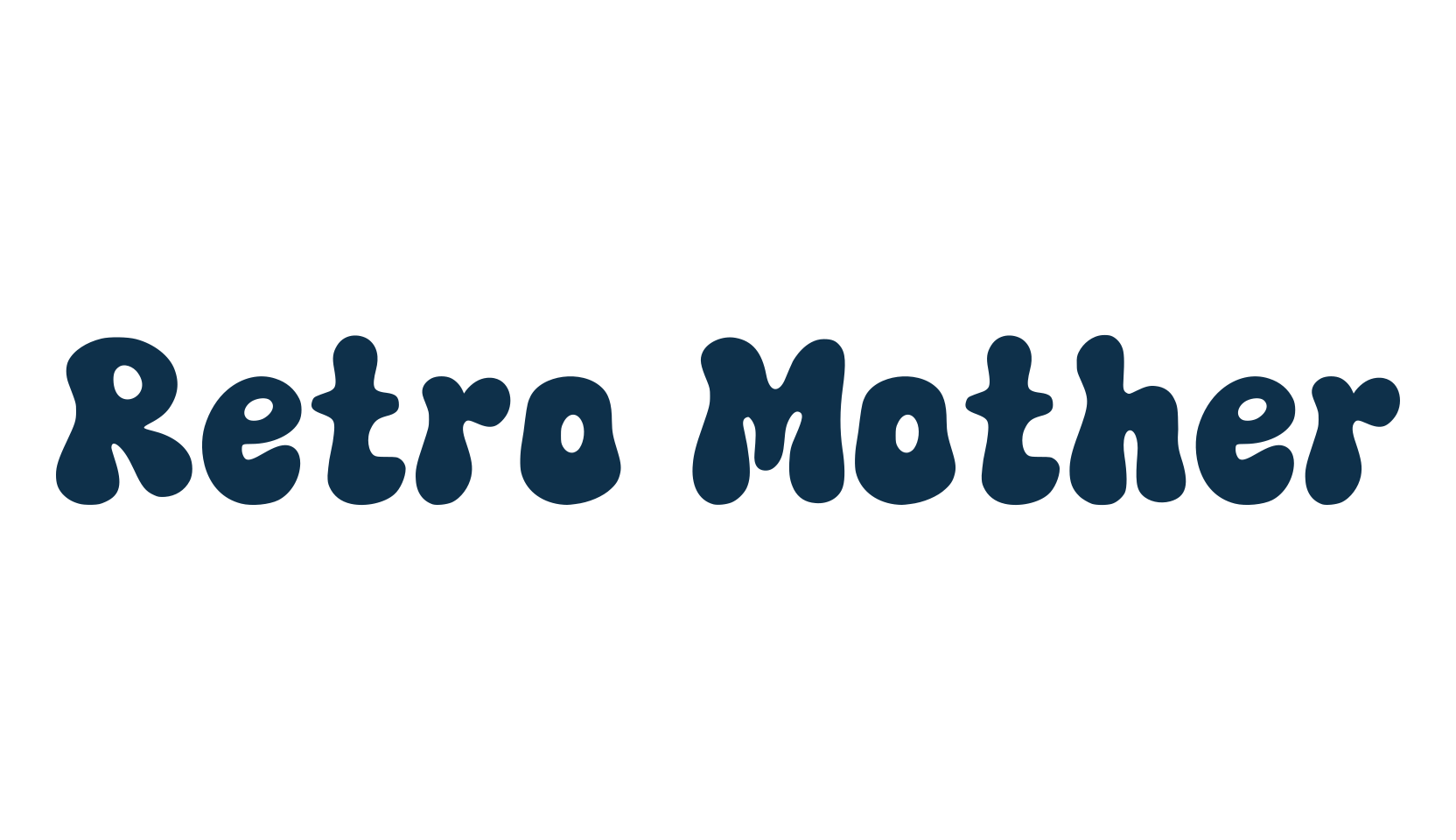 Retro Mother, groovy font preview