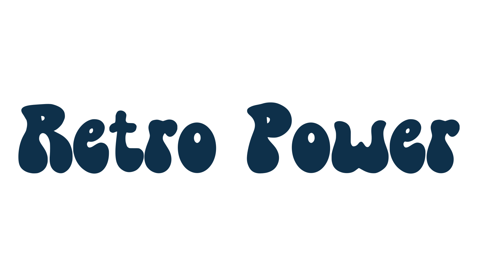 Retro Power, groovy font preview