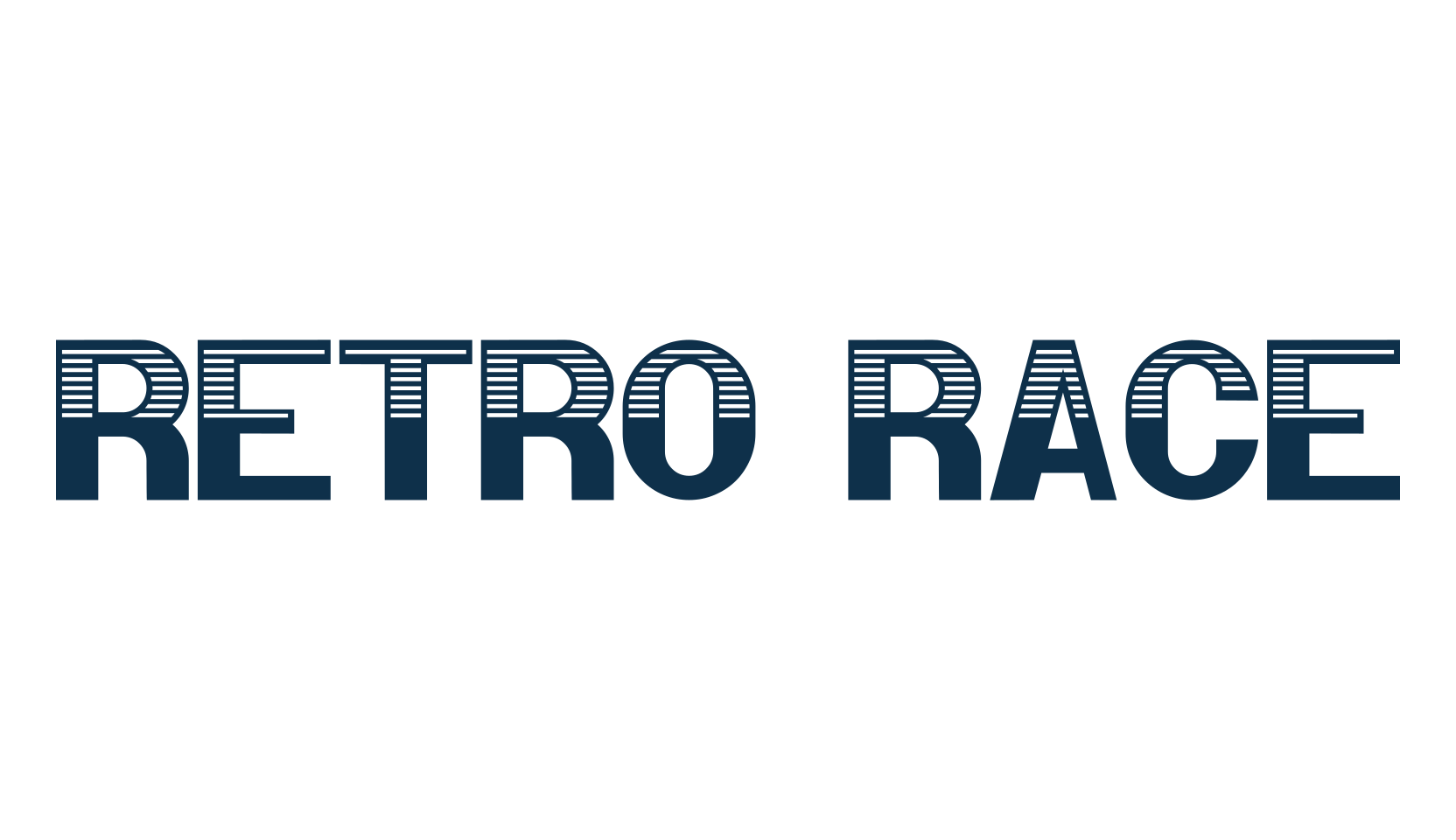 Retro Race, various font preview