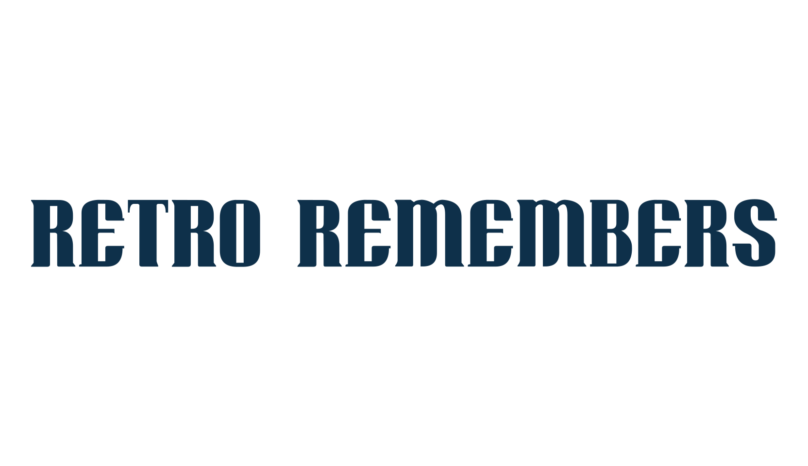 Retro Remembers, retro font preview