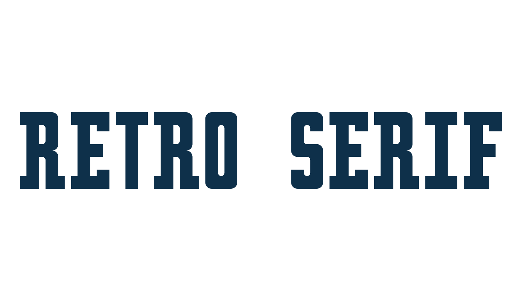 Retro serif, fancy retro decorative font preview