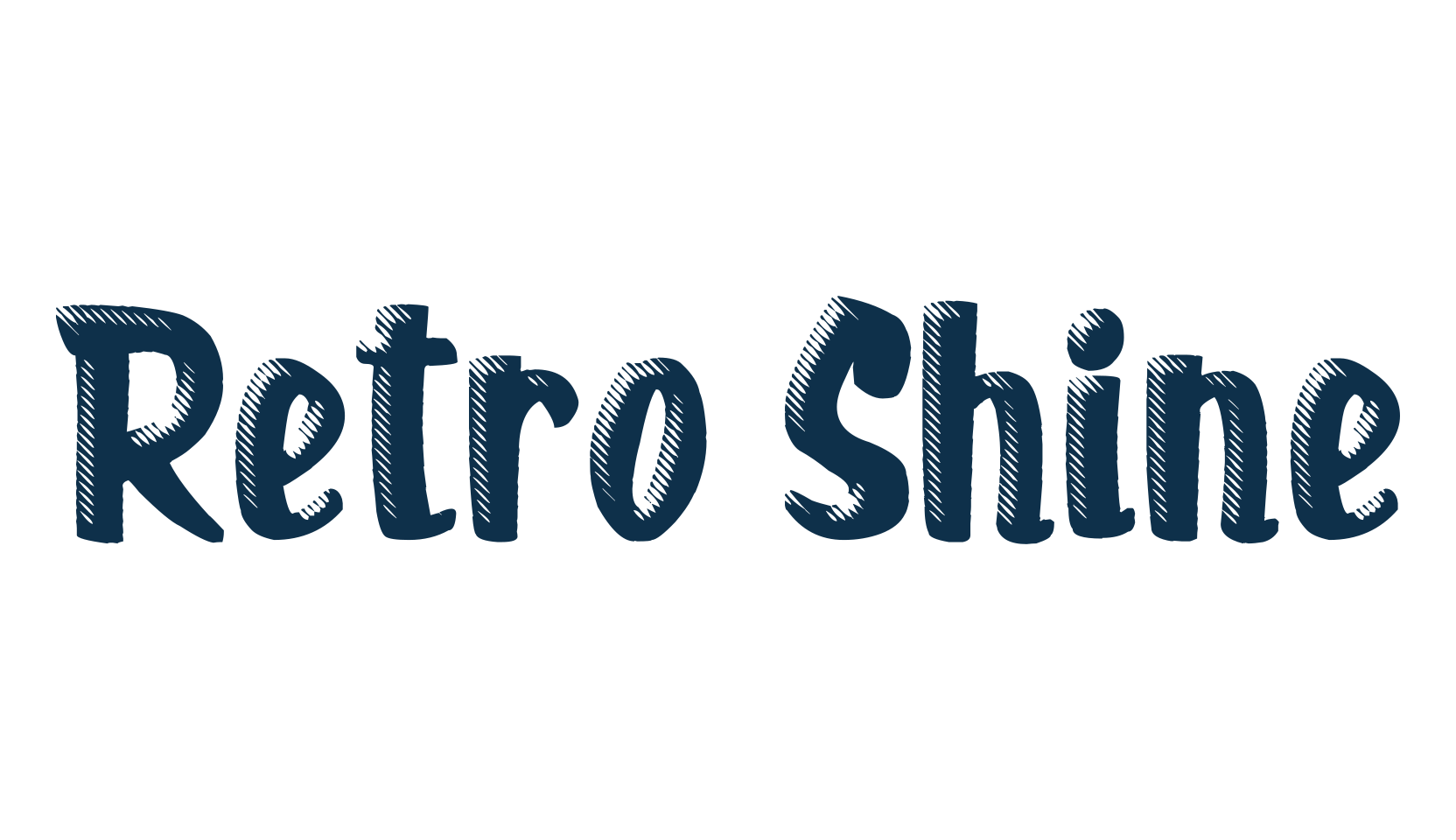 Retro Shine, fancy retro decorative font preview
