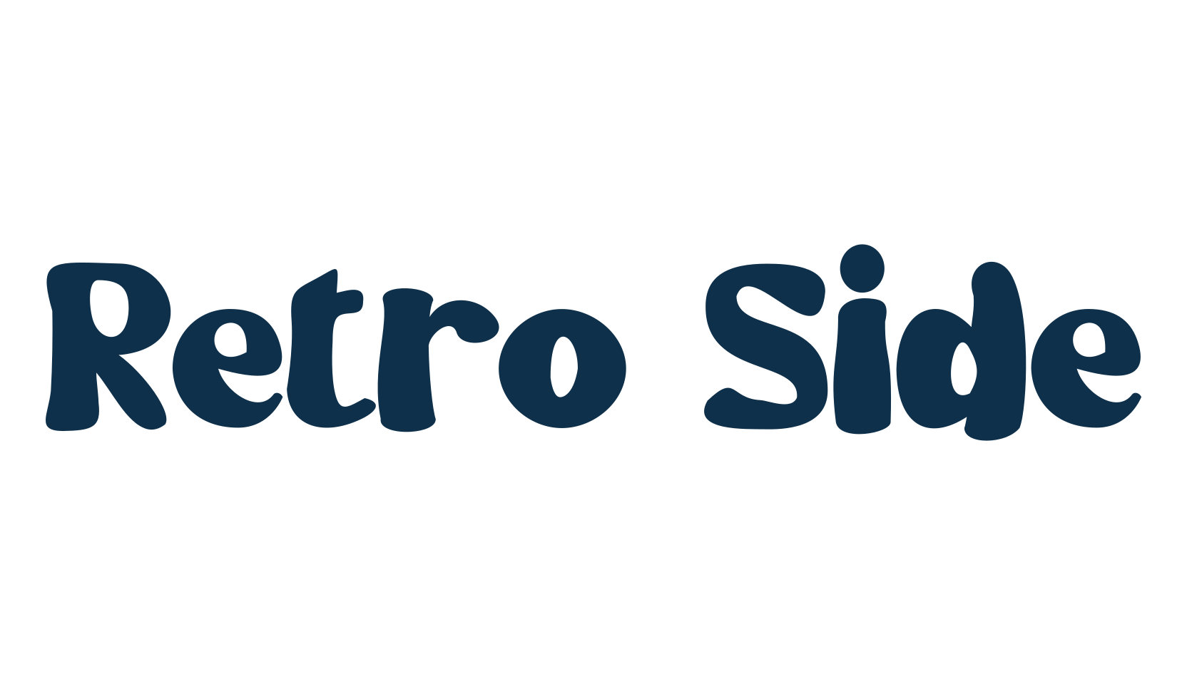 Retro Side, groovy font preview