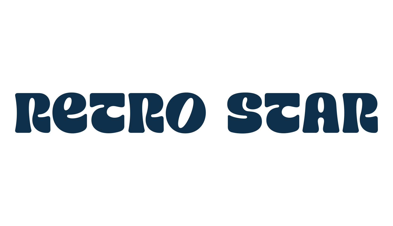 Retro Star, fancy retro decorative font preview