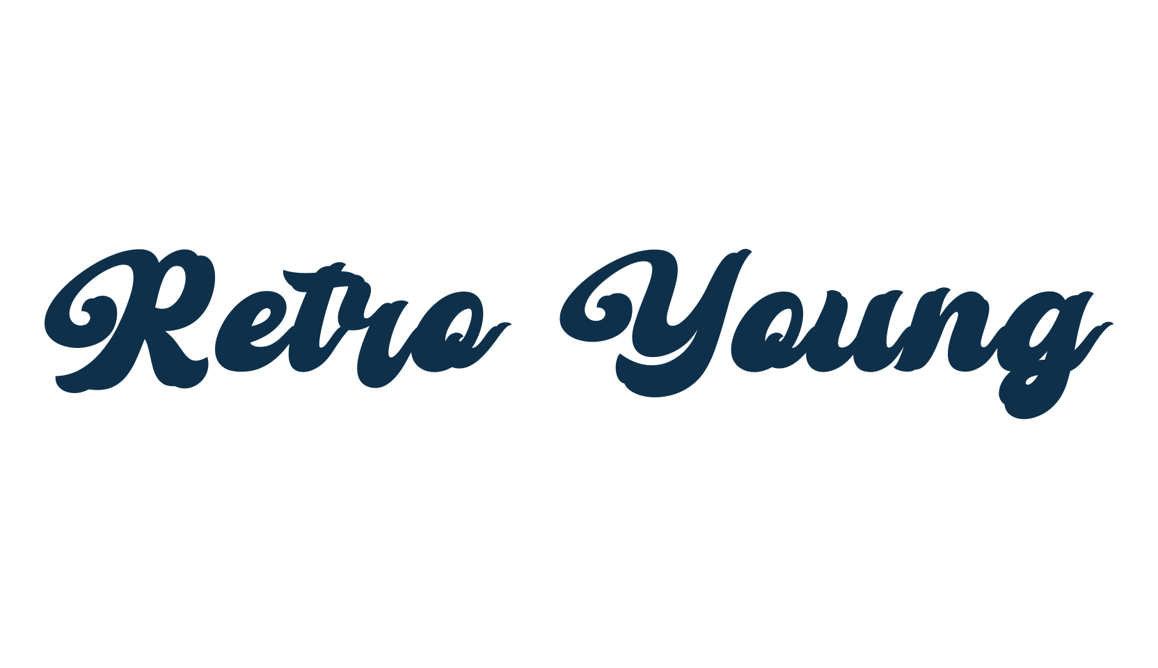 Retro Young, old school font preview