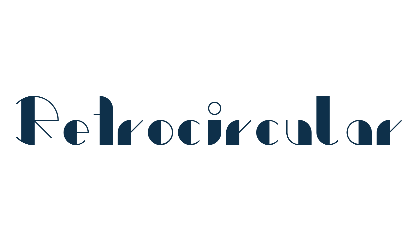 Retrocircular, fancy retro decorative font preview