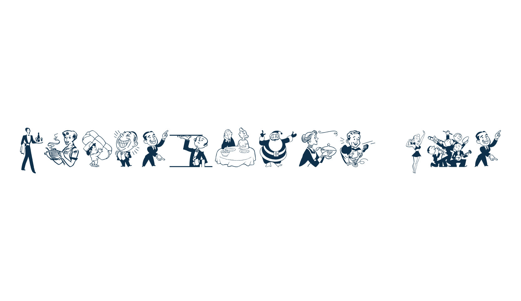 Retrodings Two, fancy decorative font preview