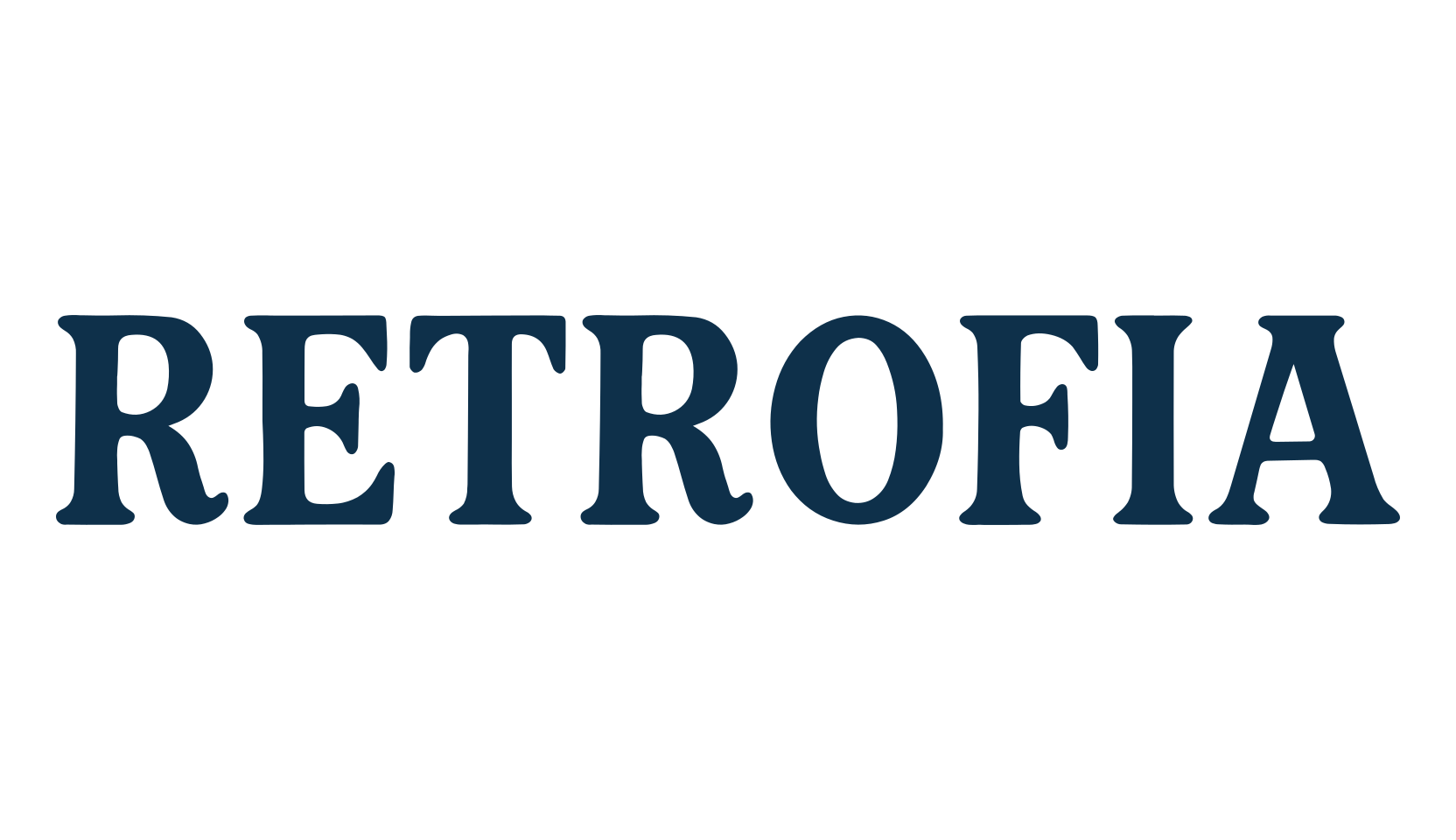 Retrofia, retro font preview