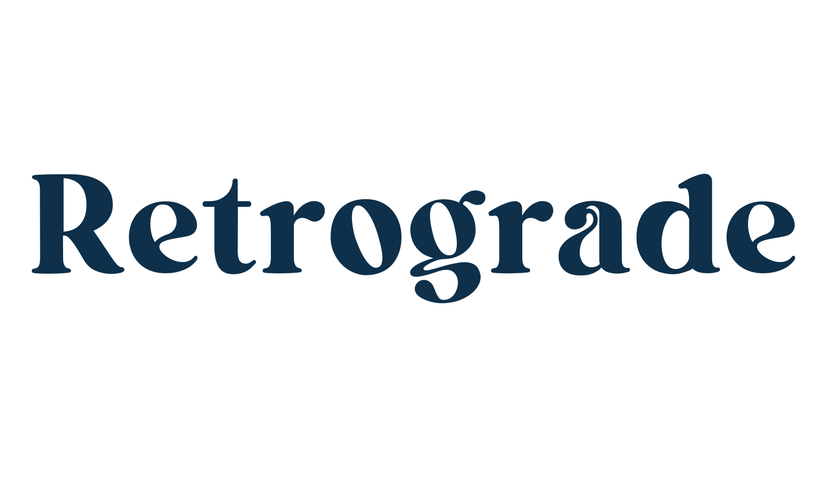 Retrograde, basic serif font preview