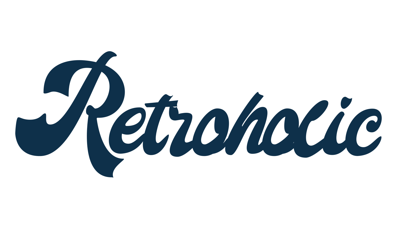 Retroholic, fancy old school decorative script calligraphy font preview