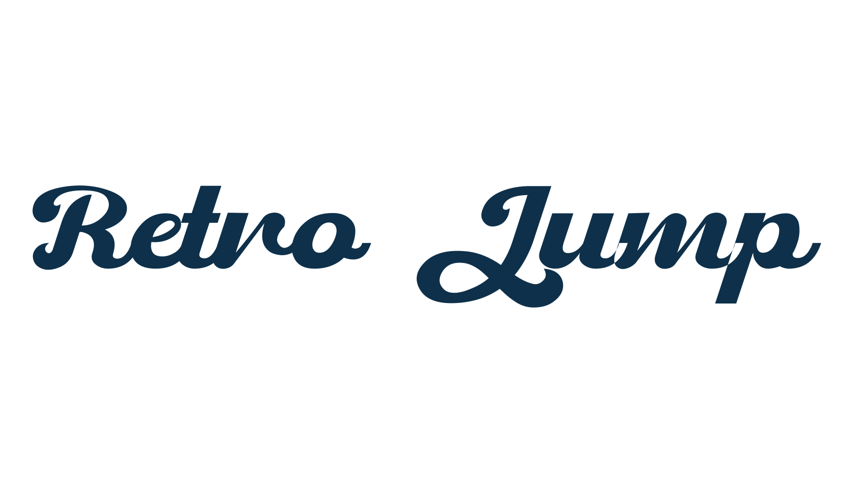 Retro Jump, old school font preview