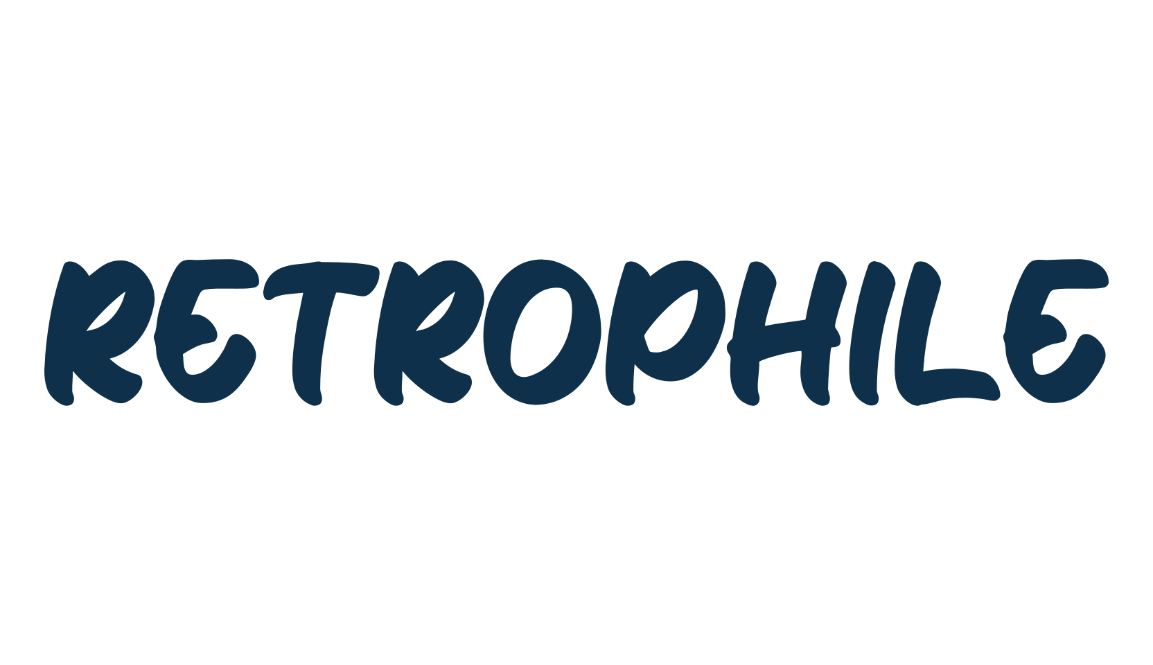 Retrophile, various font preview
