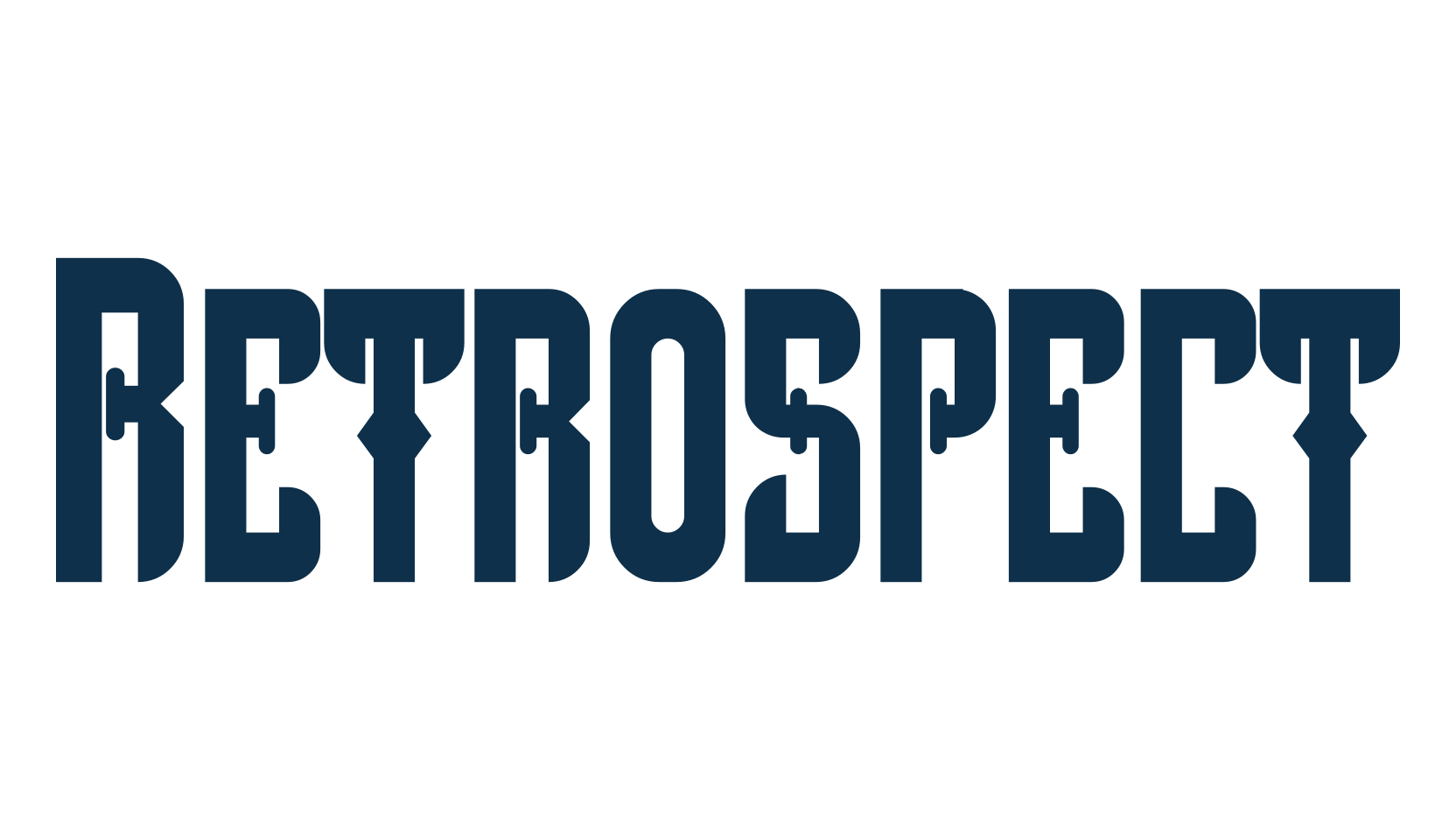Retrospect, gothic modern font preview