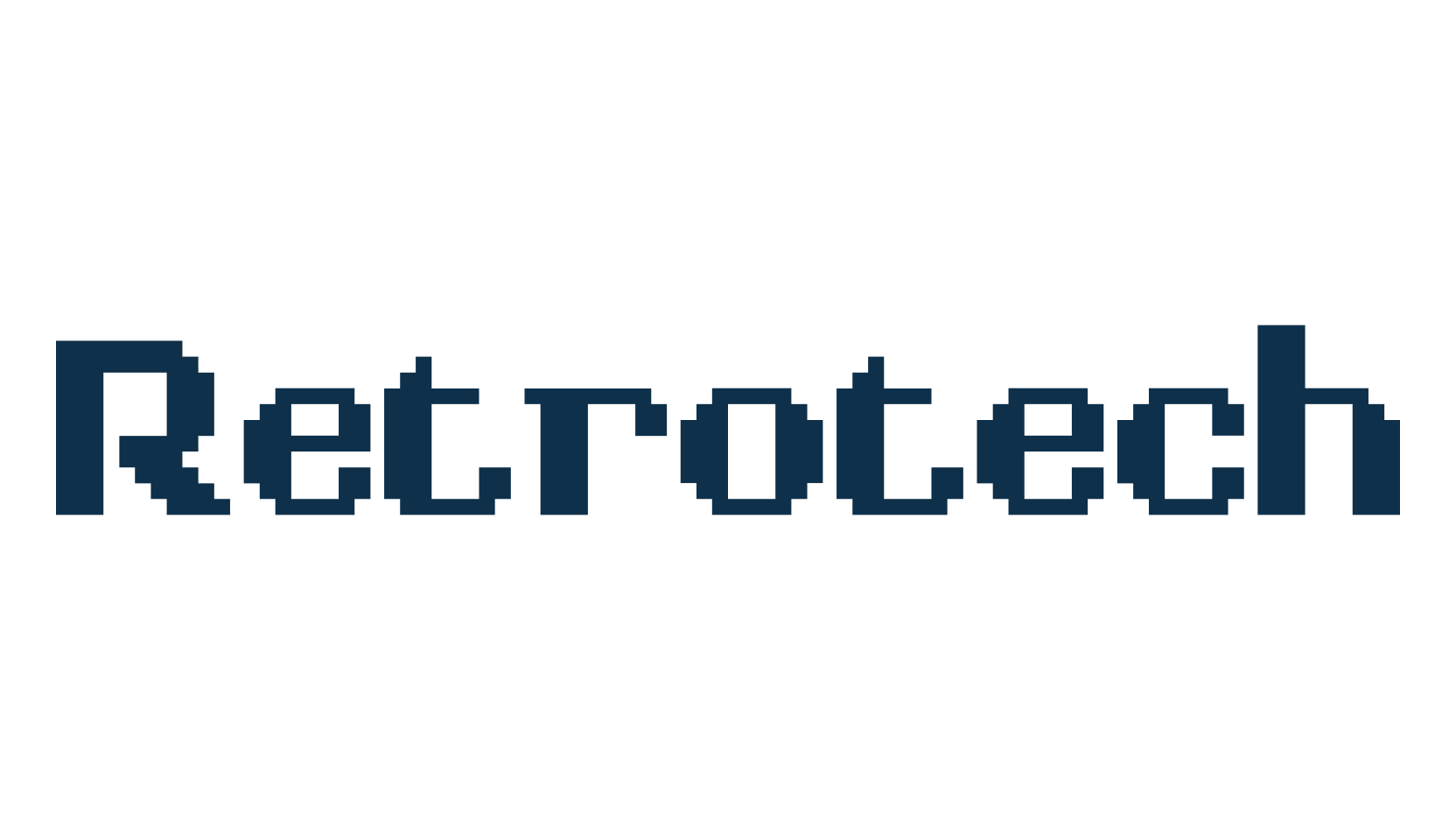 Retrotech, lcd font preview