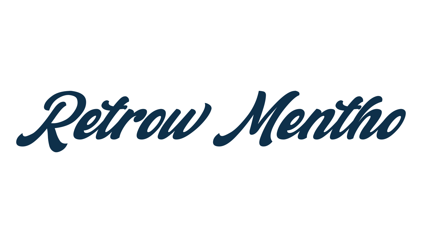 Retrow Mentho, old school font preview