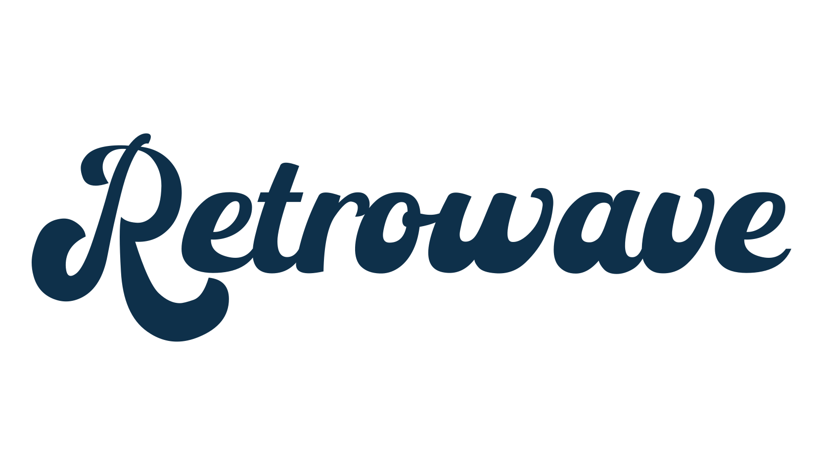 Retrowave, fancy old school decorative script calligraphy font preview