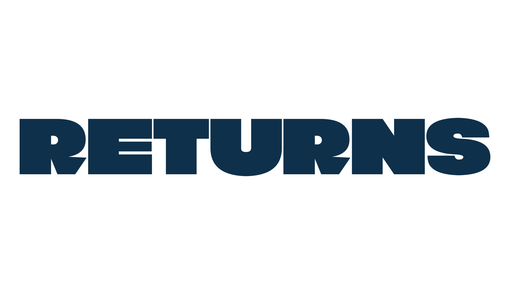 Returns, sans serif font preview