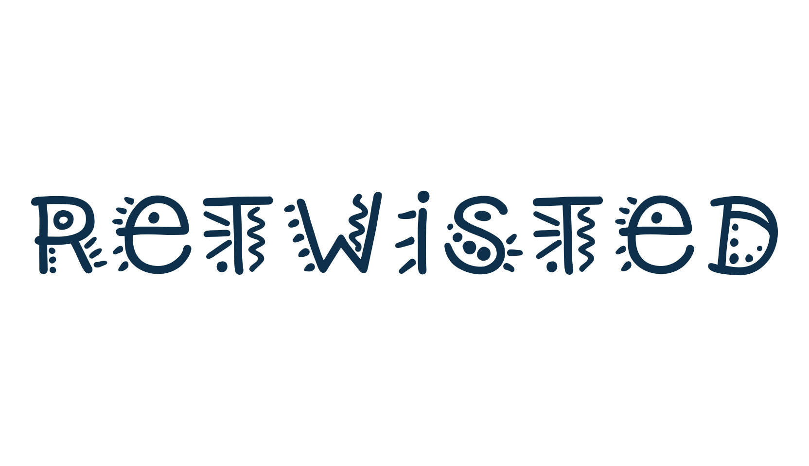Retwisted, decorative font preview