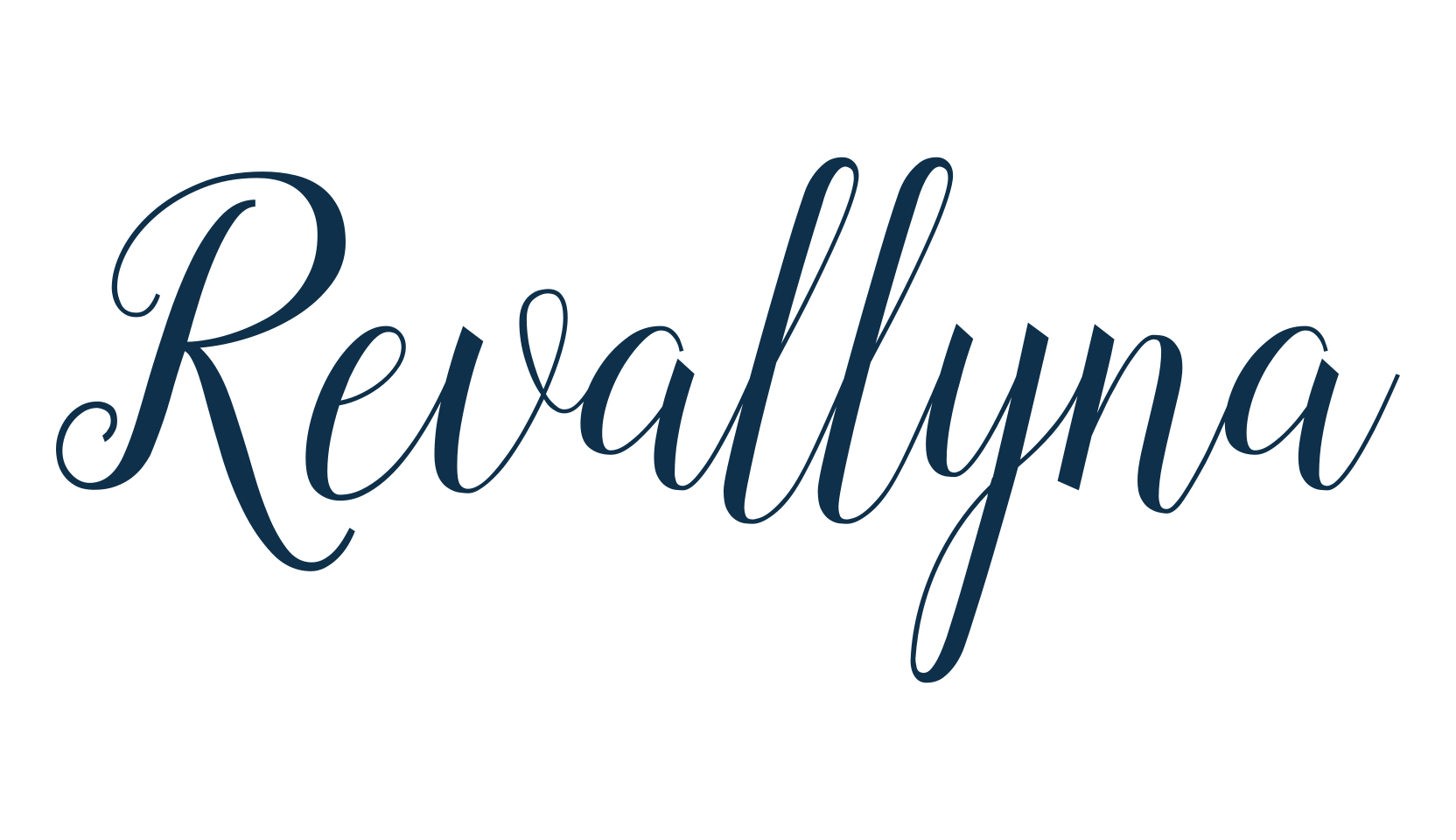 Revallyna, calligraphy font preview