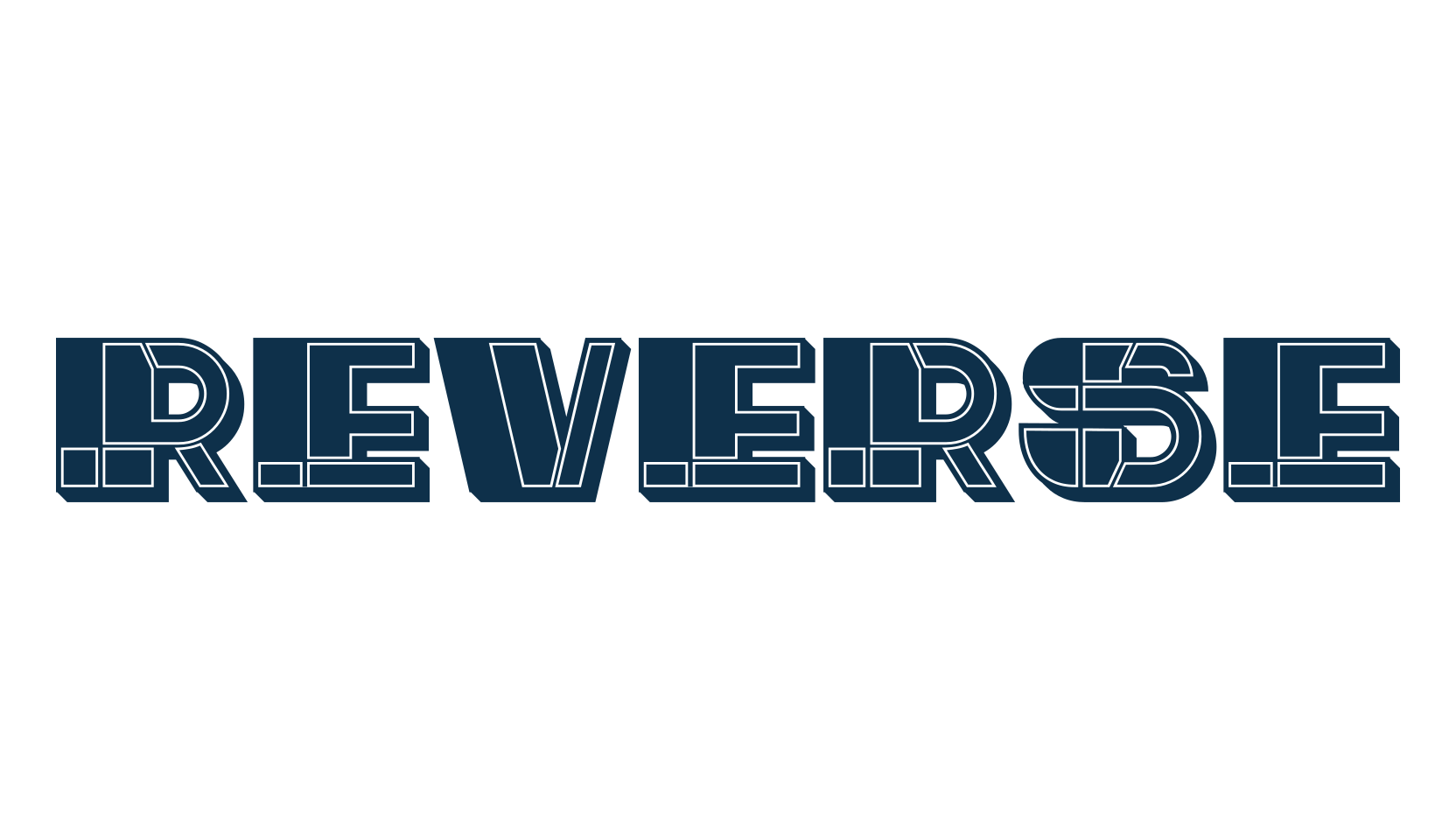 Reverse, decorative font preview