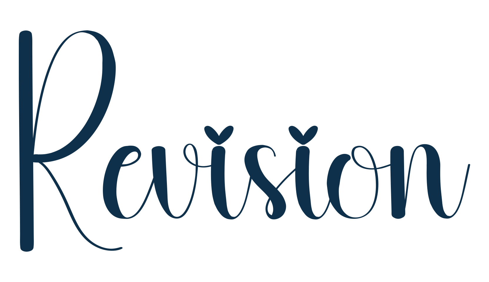 Revision, fancy decorative font preview