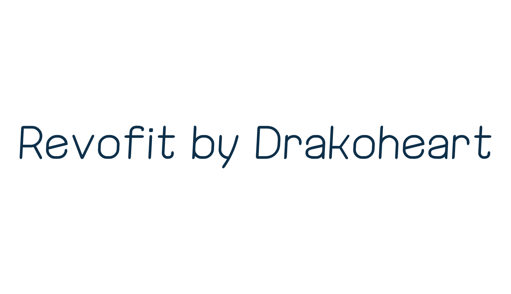 Revofit by Drakoheart, sans serif font preview