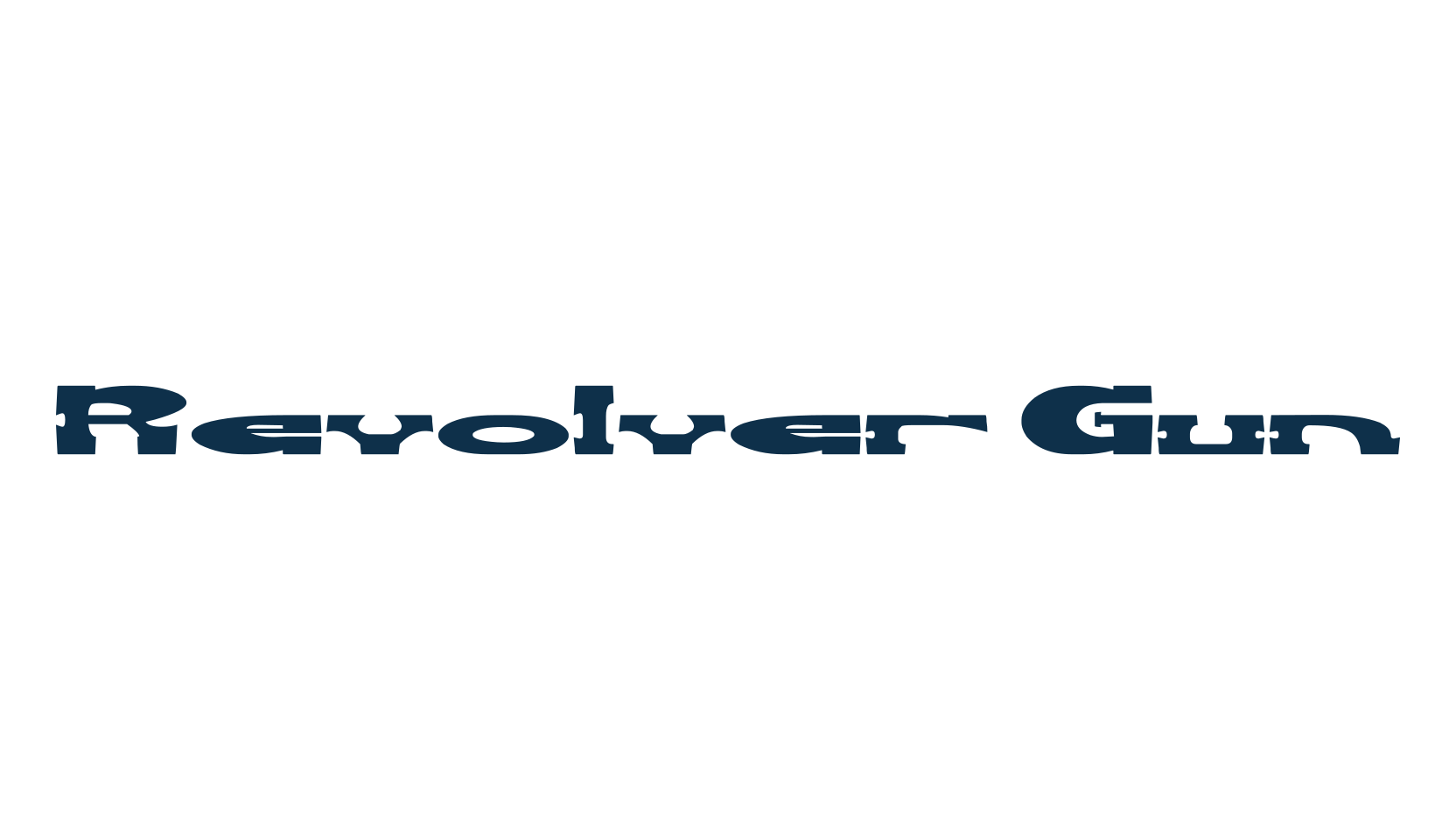 Revolver Gun, fancy western decorative font preview