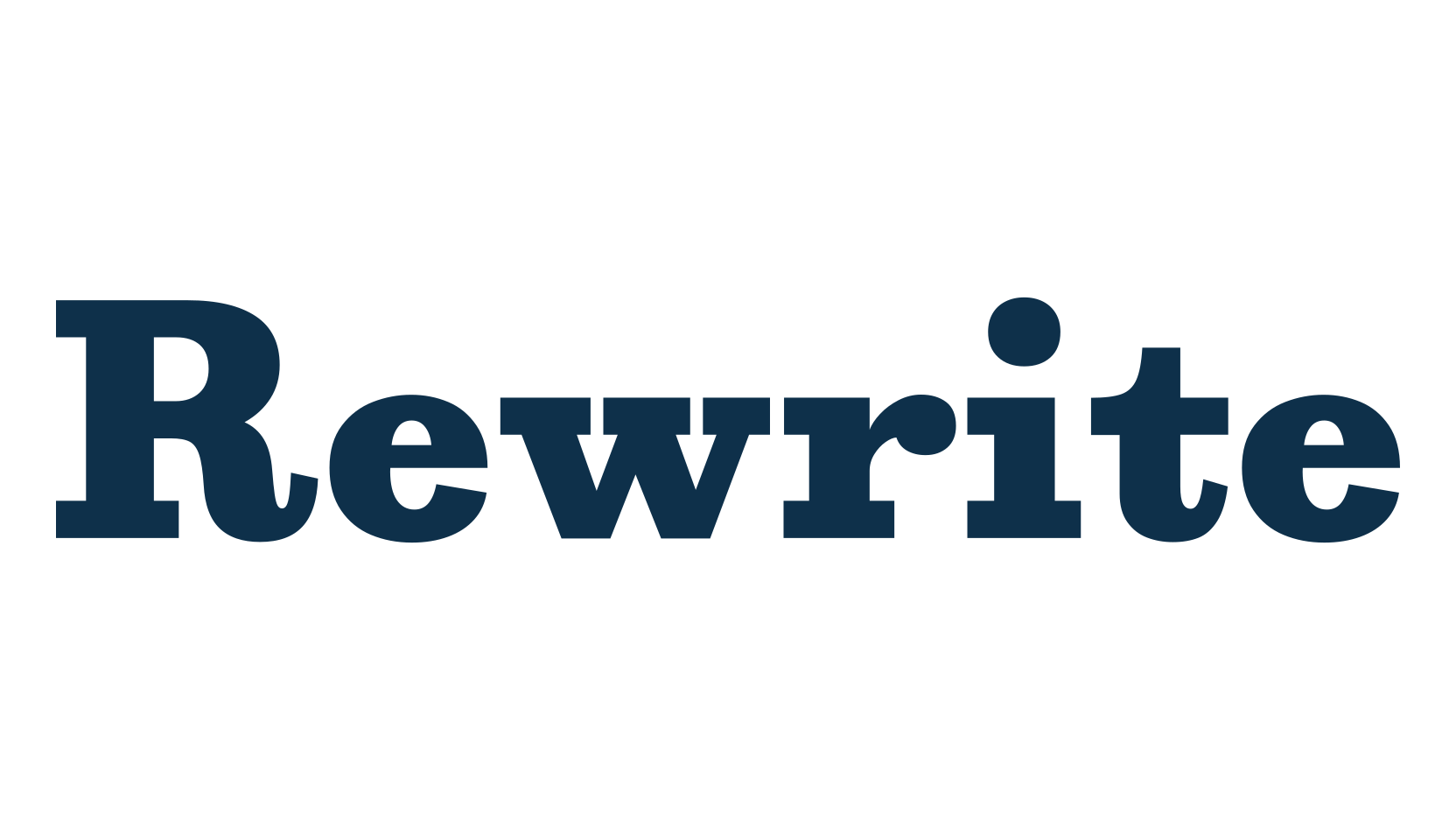 Rewrite, serif font preview