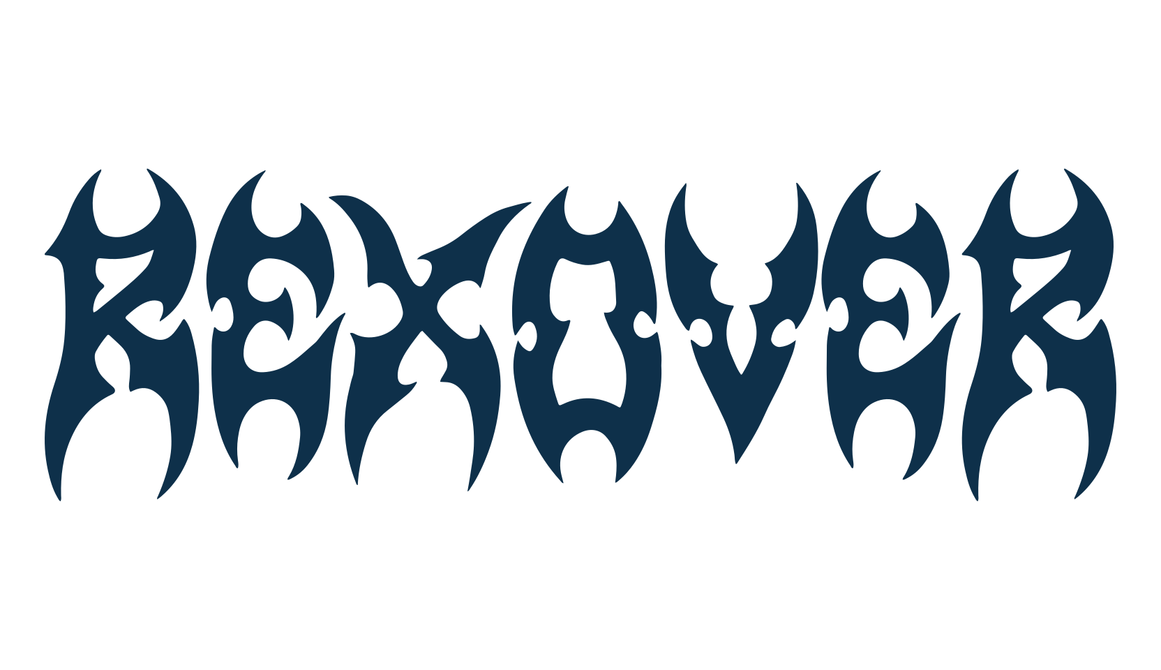 Rexover, gothic modern font preview
